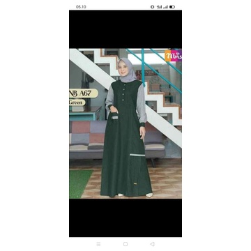 PROMO GAMIS NIBRAS NB A67 # GAMIS TERBARU NIBRAS # NIBRAS NB A 67 GREEN/VIOLET