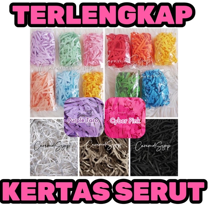 

PALING LENGKAP - Kertas Serut Parcel Hampers Kado / Shredded Paper / bukan krep