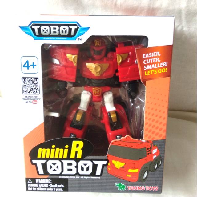 Tobot Mini R Tobot Red Color Truck Model ( Fire Truck ) Original Young Toys