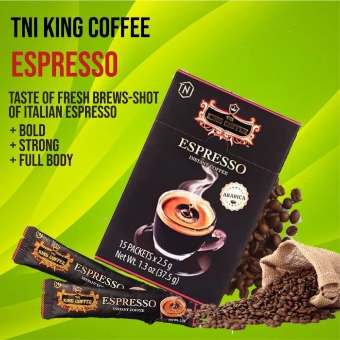 

Kopi Vietnam King Coffee Espresso Instant isi 15 sachet - Trung Nguyen
