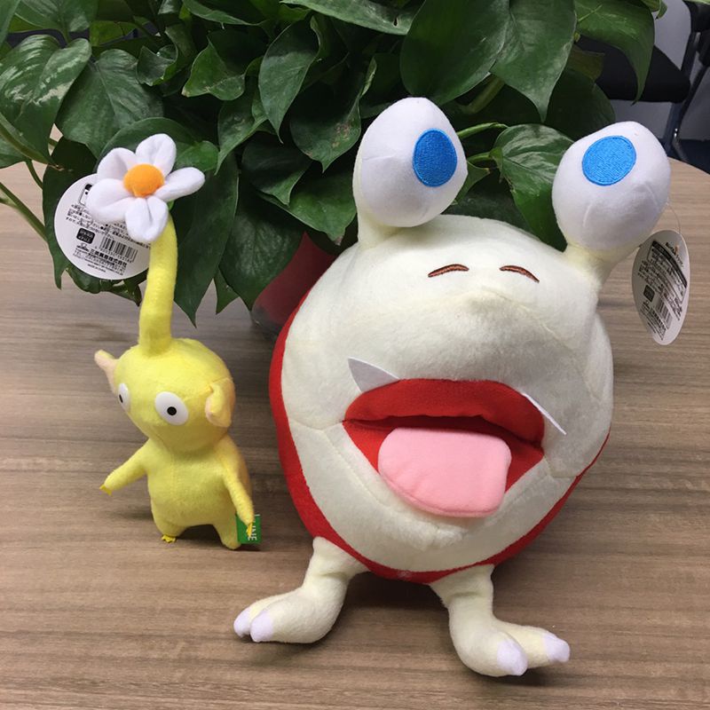 14cm Boneka Pikmin Bulborb Chappy Yellow Flower Cute Plush Toys Soft Stuffed Dolls Kids Gift Mainan