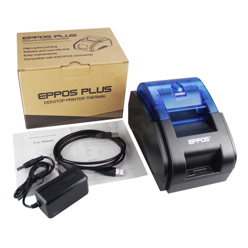 Printer Thermal EPPOS PLUS 58mm EP58PLUS - USB BLUETOOTH [M-BL] Multi Device (Bisa Banyak HP) Resi dan Struk