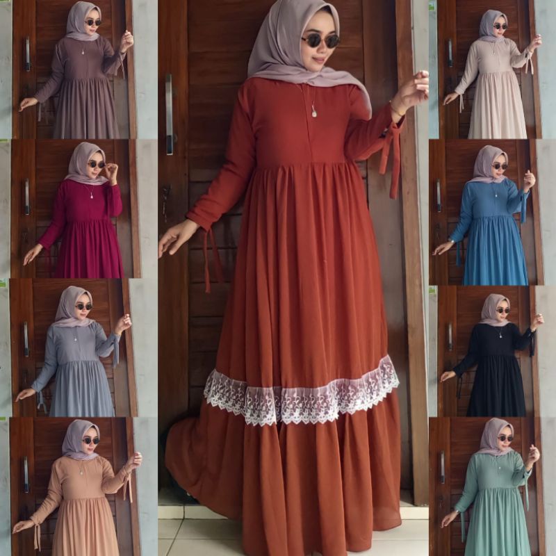 RA_ SYAHILA GAMIS CERUTY ORIGINAL BY ALHAYA