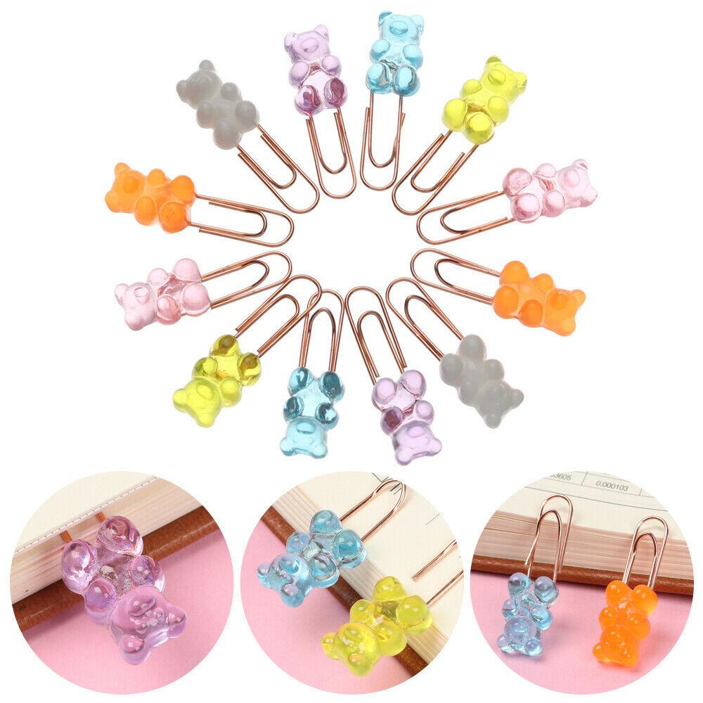 Lanfy Paper Clip Korean Candy colors Bookmark Aksesoris Memo Klip File Klip Alat Tulis Kantor Sekolah Bookmark Hias