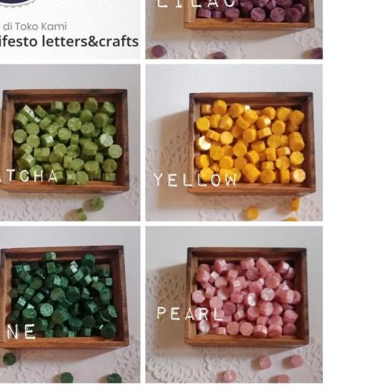 

℗ Sealing Wax Beads 100 pcs D lilin segel granule wax stamp - Lilac ℮