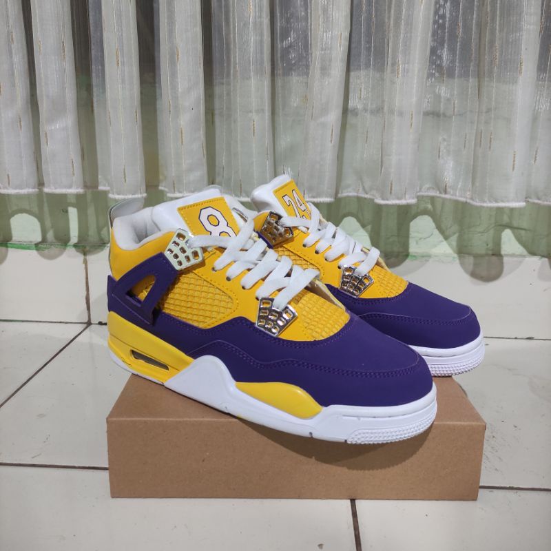 Nike Air Jordan Retro 4 LA Lakers Second