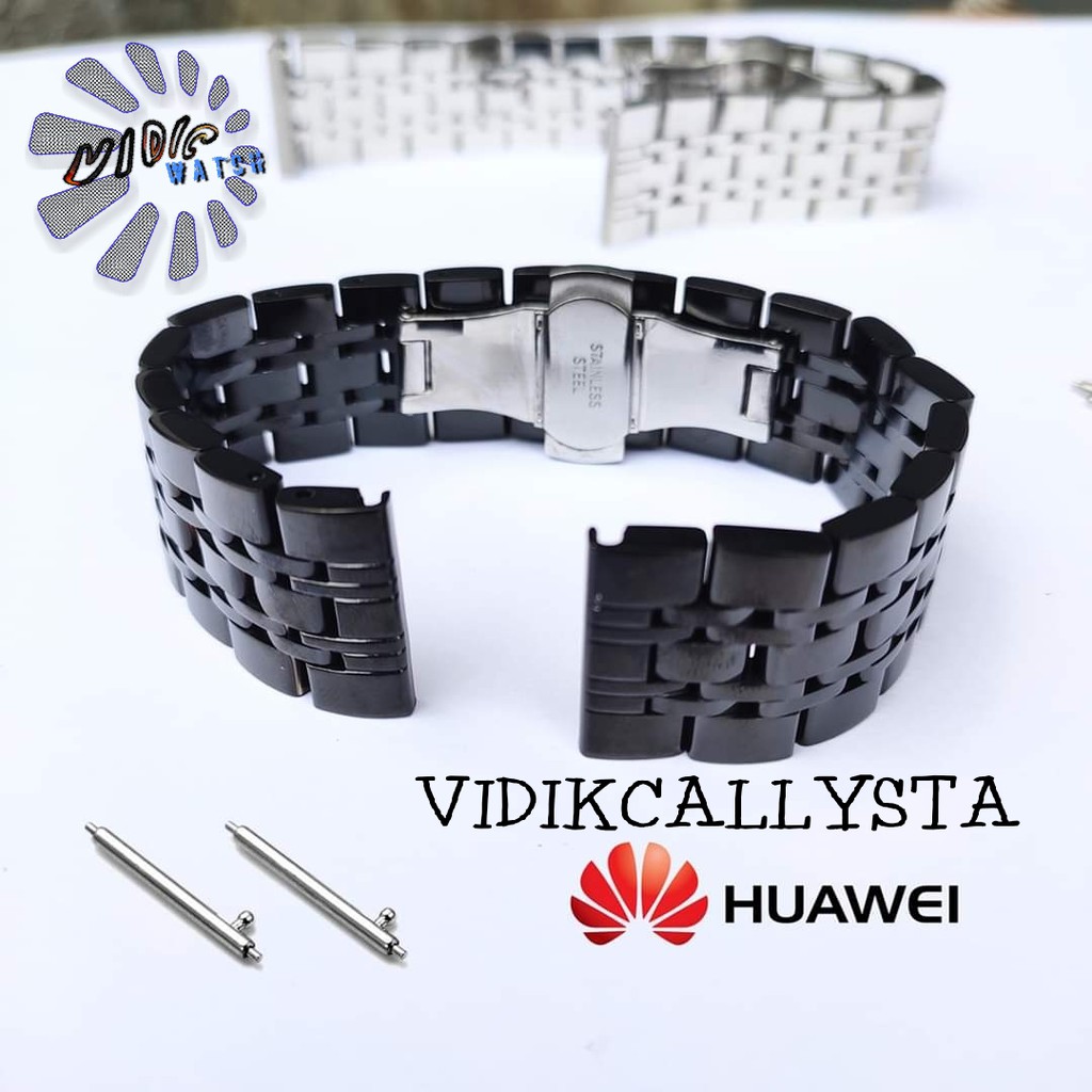 Strap Tali Rantai Huawei GT2 GT 2 46mm Stainless steel solid 20mm 22mm 20 22 MM