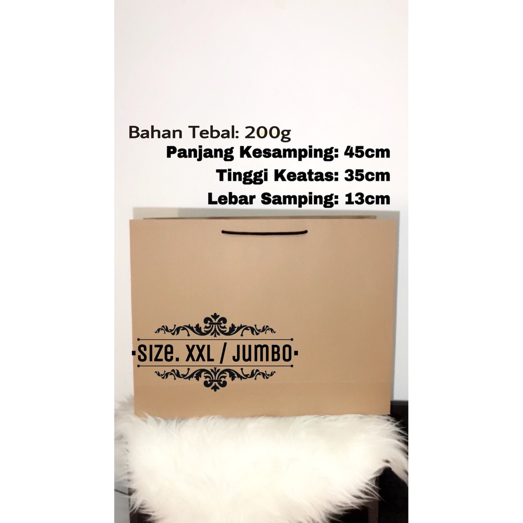 

SMS-116 paper bag | tas kertas | tas belanja | paperbag | xxL size