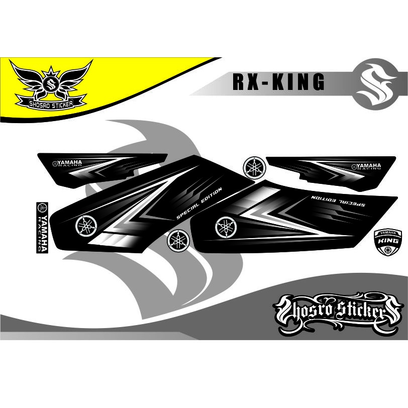 STRIPING RACING YAMAHA RX KING VARIASI STICKER MOTOR RX KING VARIASI STRIPING