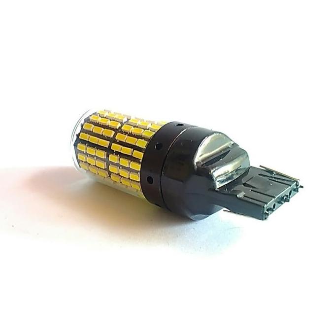 Lampu T20 (7440) Putih LED Super Bright 144 Chip SMD 12V .