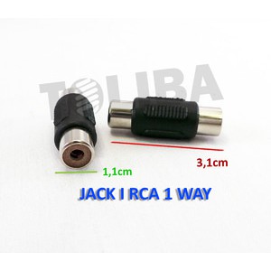 jack I rca 1 way / connector konektor sambungan rca 1p 1-1