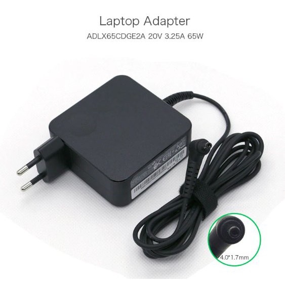 Charger adaptor 20v 3.25a dc 4.0x1.7 mm 65w for laptop lenovo ideapad 100 110 310 510 yoga 710 520 ADLX65CLGC2A - adapter noteboo