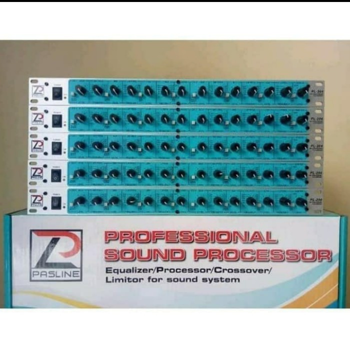 Crossover Aktif Pasline PL 204 Pasline PL-204 4 Way 2 Output sub Original