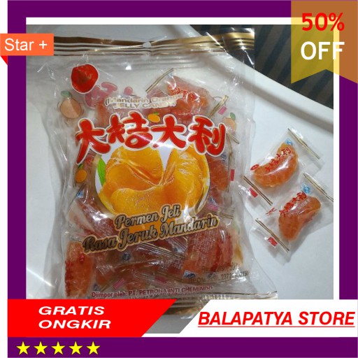 

PROMO !!! Permen Jelly rasa jeruk Mandarin