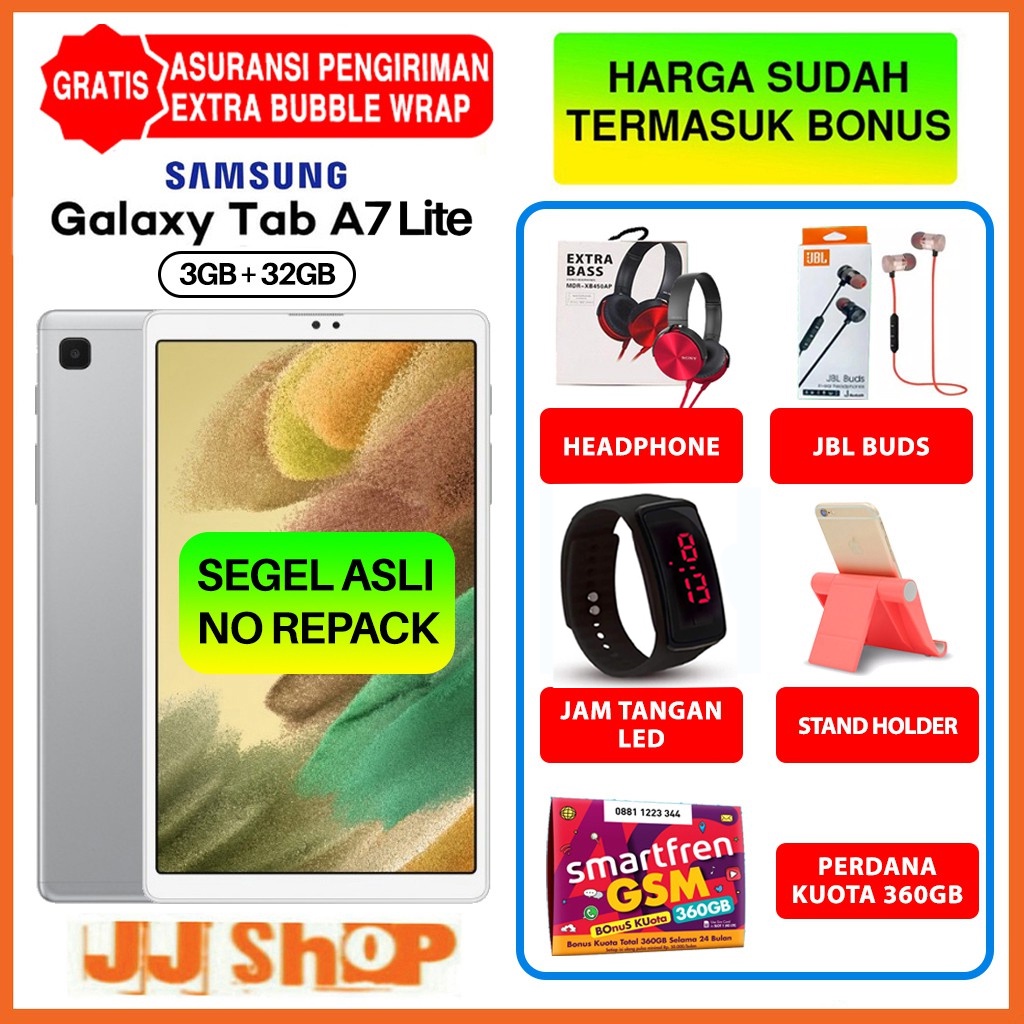 SAMSUNG GALAXY TAB A7 LITE - A 7 LITE 3/32 GB RAM 3GB ROM 32GB GARANSI RESMI-1