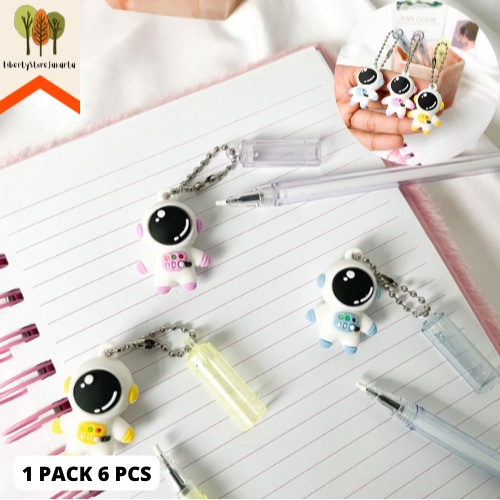 

Pulpen Gantungan Mainan Astronot Astronaut 1 Pack 6 Pcs Pen Gel Gantungan Astronot Angkasawan Lucu dan Unik Alat Tulis Terbaru Ready Grosir