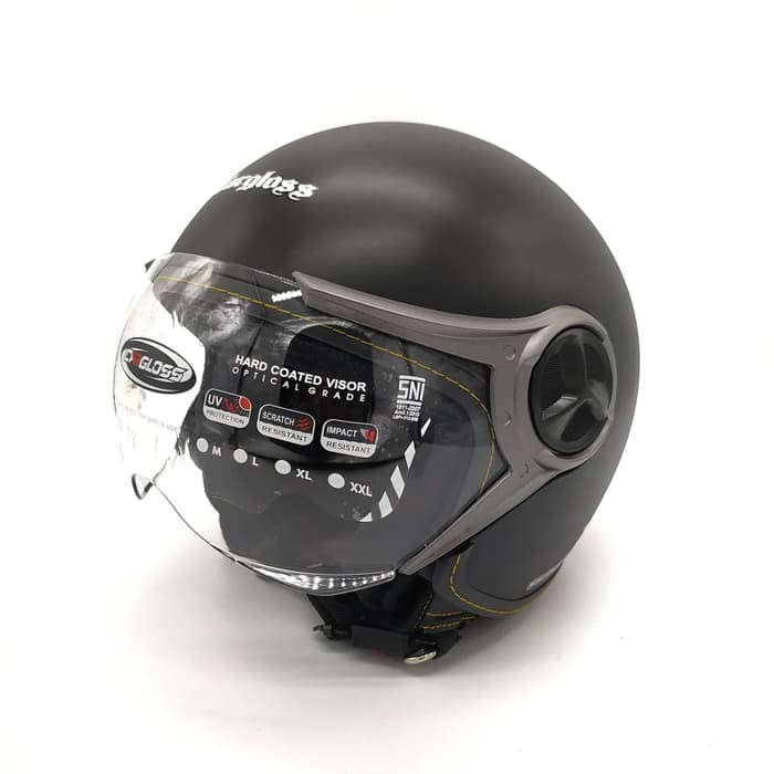 Helm Cargloss YRM Ghotic (Half Face/Helm Retro/Classic/Klasik/Vespa/Carglos)