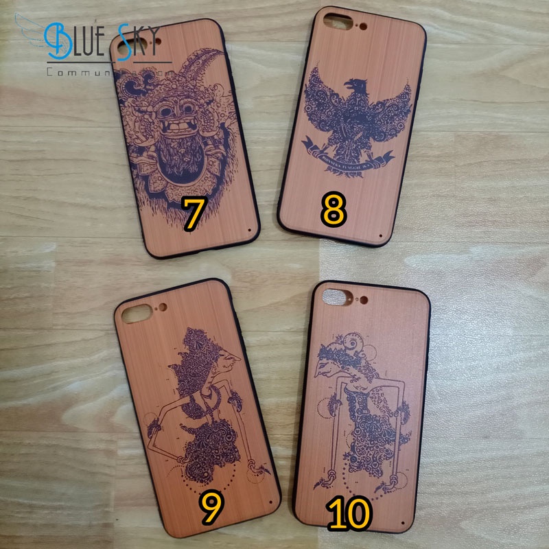 CASE SOFT JACKET WOOD BATIK IPHONE 7G PLUS HARD MIX SOFT