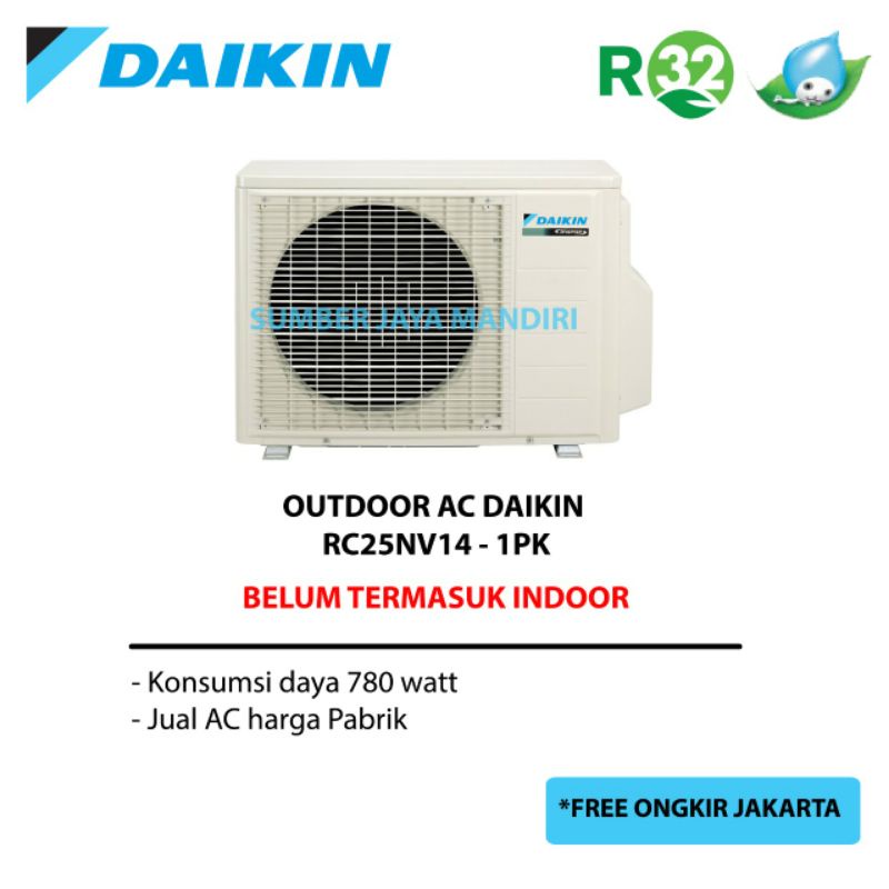 OUTDOOR SAJA AC DAIKIN STANDAR THAILAND 1PK - RC25NV14