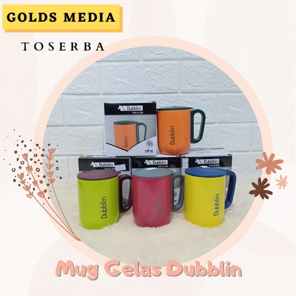 Mug Gelas Dubblin Cangkir Kopi Mug Teh Termos Tahan Panas Dublin 220ml Mug Kopi dan Teh Stainless St
