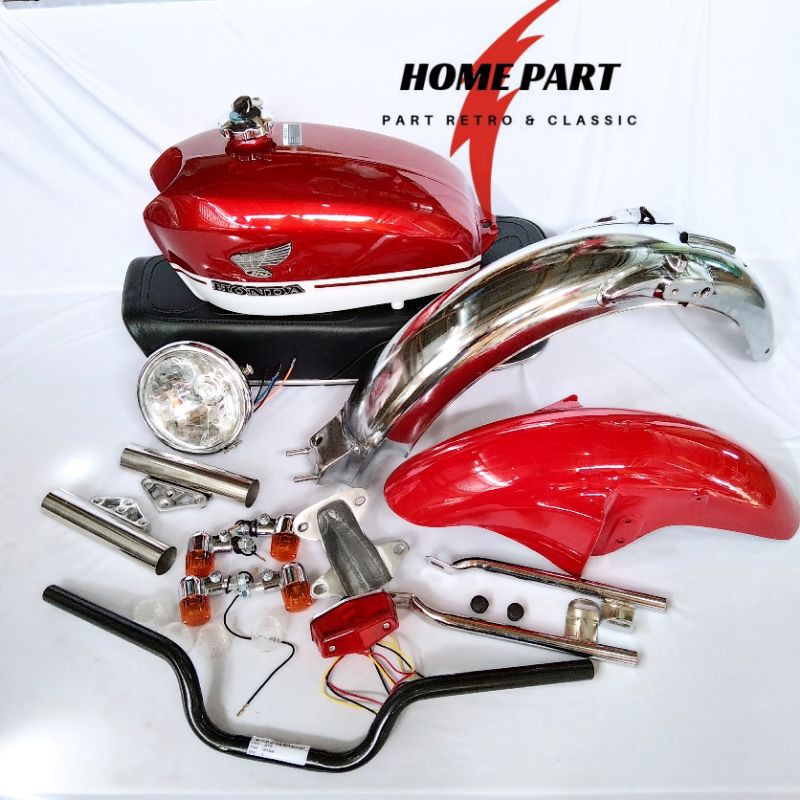 BODY SET CB 100 CB 125 WARNA MERAH