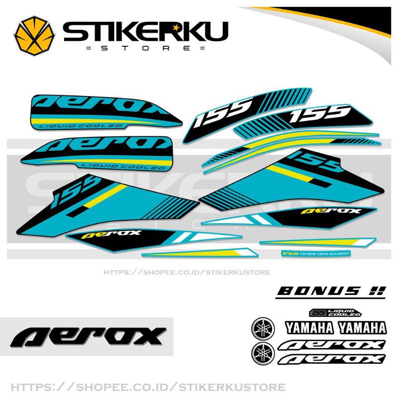 striping Aerox 155 / striping motor aerox / stiker aerox