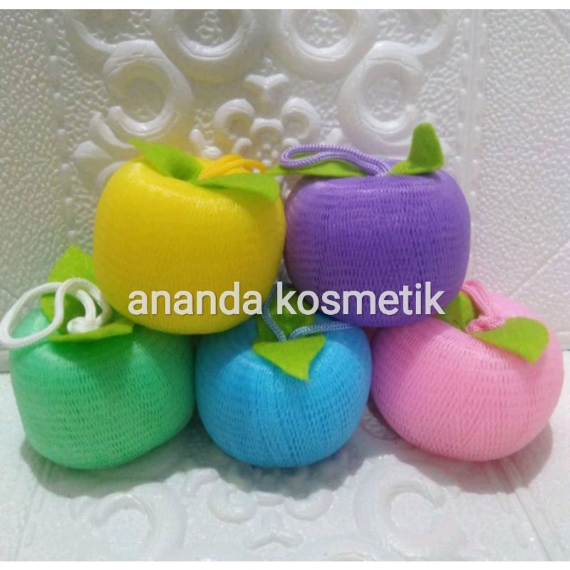 SPON SPONGE MANDI APEL - SHOWER PUFF