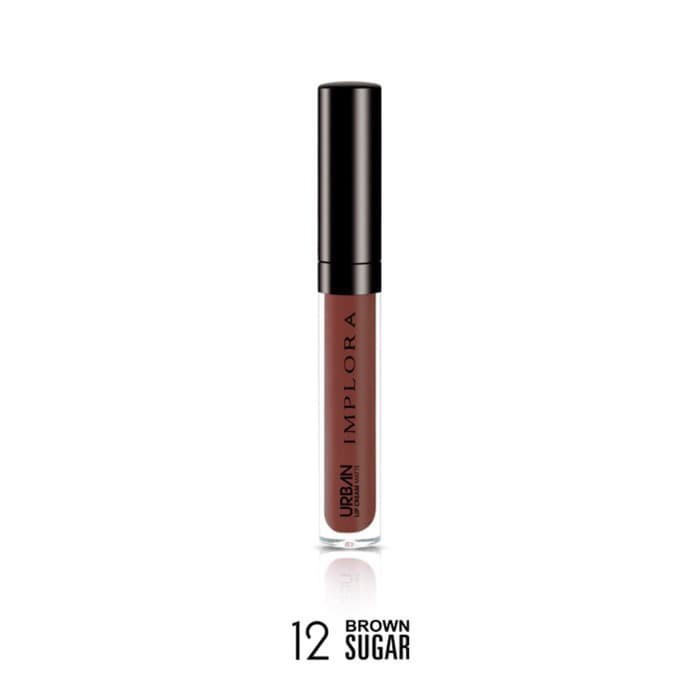 IMPLORA Urban Lip Cream Matte Original BPOM - Lipcream Surabaya-12.Brown sugar