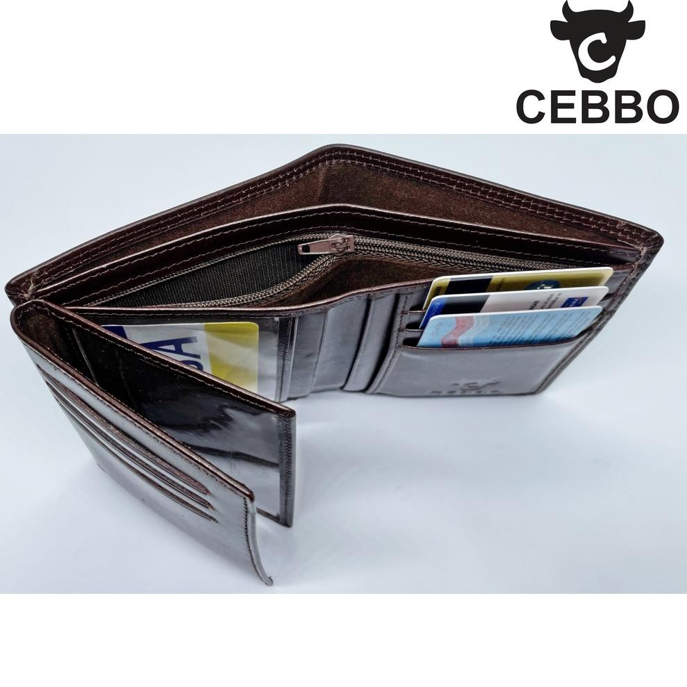 Dompet kulit pria 3/4 Original CEBBO Tahan Api "GUB.27Jn22ᴰ"