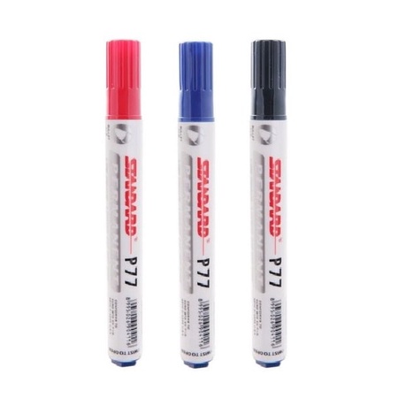 

Standard Spidol Permanent P77/ Red/Black/ Blue- 1 Pcs