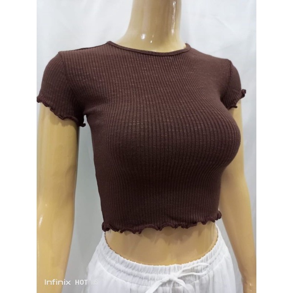 Croptop Casual Branded Sisa Export Termurah