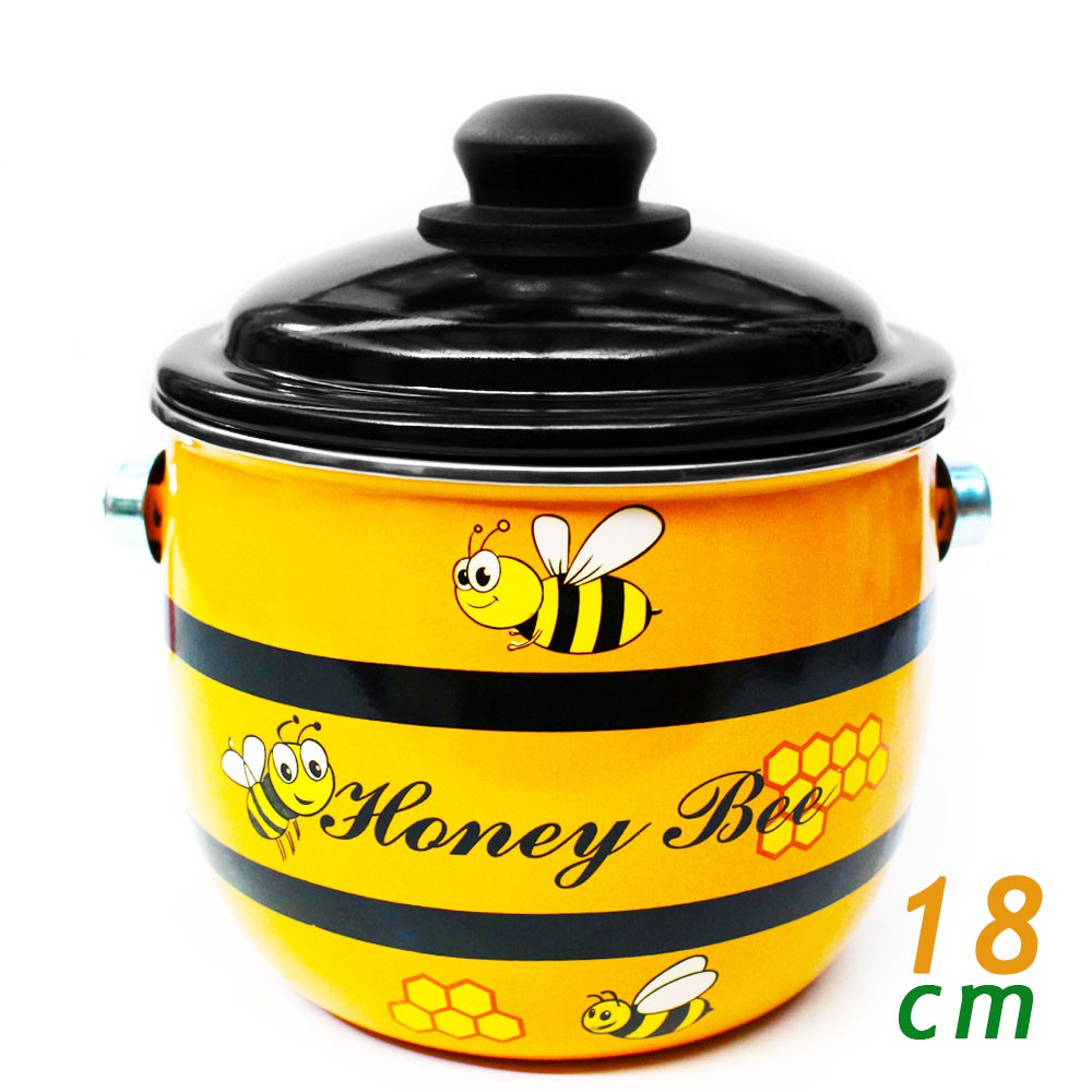 Maspion Periuk Honey Bee Pot 18 cm  Enamel / Periuk Masak Serbaguna / Periuk Kesahatan Enamel