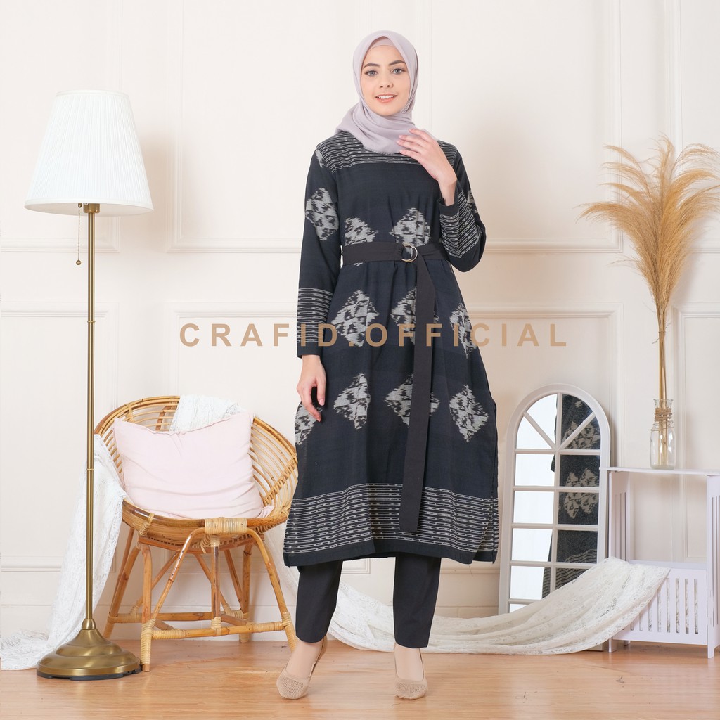 CRAFID QIANA 03 Tunik Full Tenun Etnik