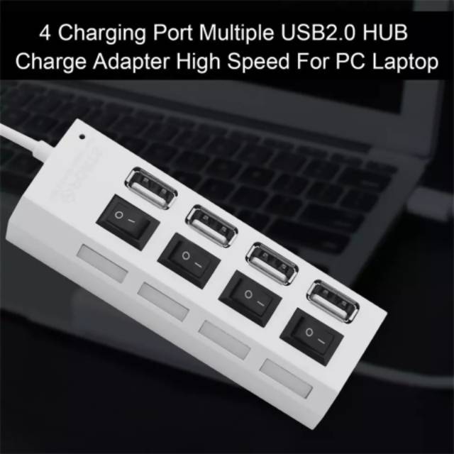 USB 2.0 HUB 4 Port Saklar