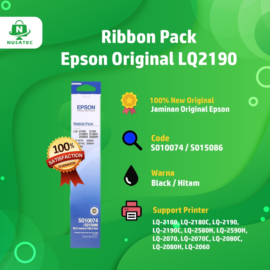 

Ribbo Pack Pita Printer Epson LQ2190 LQ 2190 Original