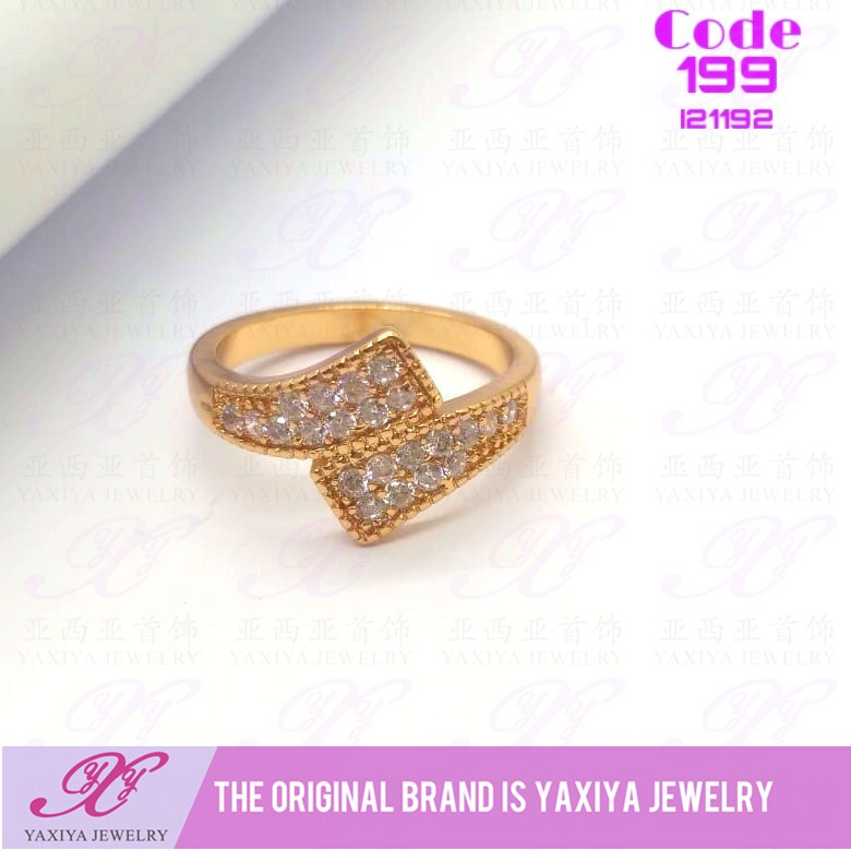 Cincin permata Lapis emas Perhiasan imitasi Gold Yaxiya Cincin permata Lapis emas Perhiasan imitasi Gold Yaxiya