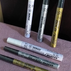 

Snowman White Marker Permanent / Snowman Gold Marker Permanent Fine / Snowman Silver SP FSP Permanent