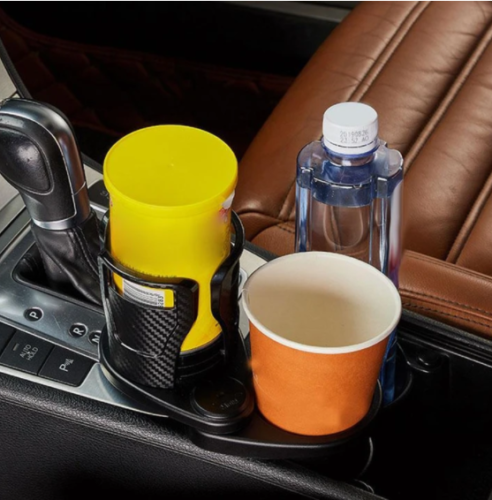 Cup Holder 2 In 1 Multifungsi Dapat Berputar 360 Derajat Anti Slip Untuk Mobil
