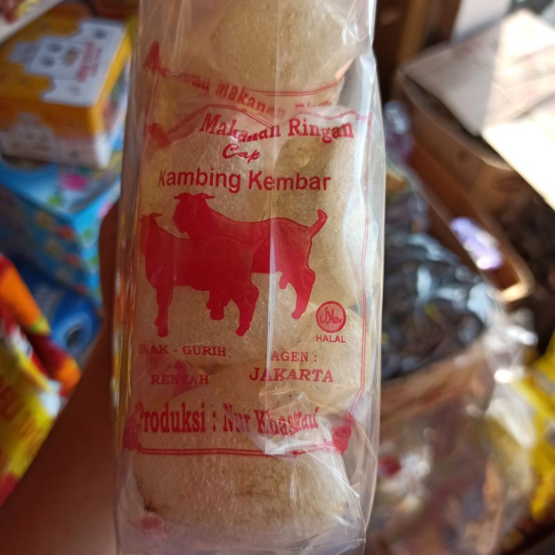 

Kerupuk Kulit Makanan Ringan Tradisional Cap Kambing Kembar