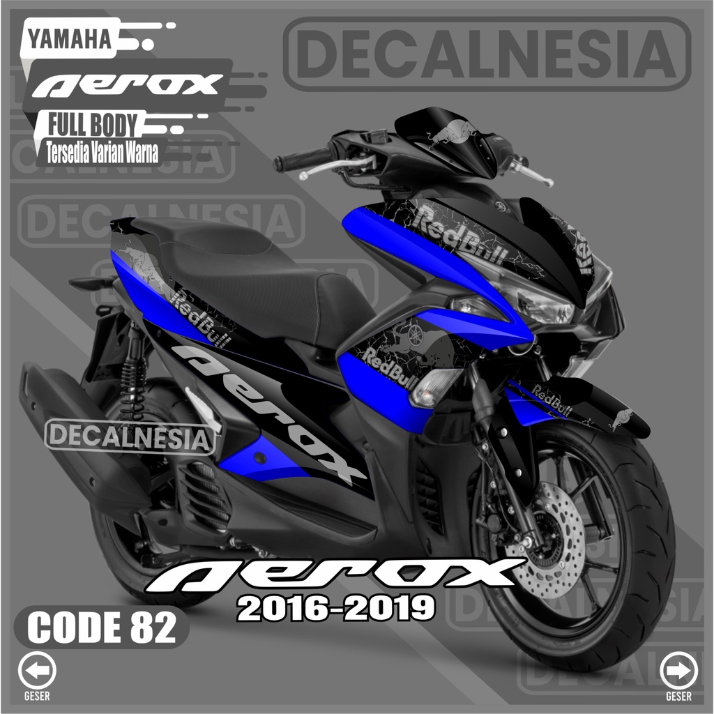 Stiker Decal Aerox Old 2016 2017 2018 2019 Full Body Sticker Motor Variasi Aksesoris C82
