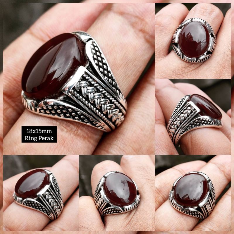 CINCIN AKIK YAMAN KABDI AHMAR HQ PERAK YEMENI TEBAL SERI KHUSUS KOLEKTOR