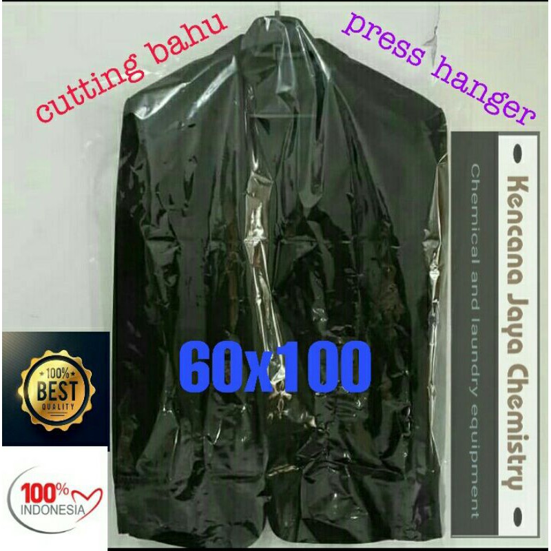 Plastik laundry satuan - jas kemeja jaket dan Longdress gamis  /Plastik model cutting bahu berat 1kg