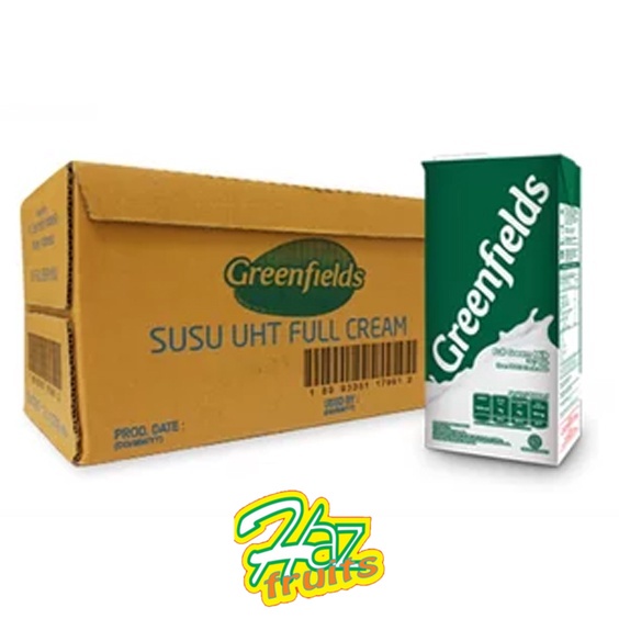 

Susu UHT Fullcream GREENFIELDS 1 liter / Carton 12 pcs