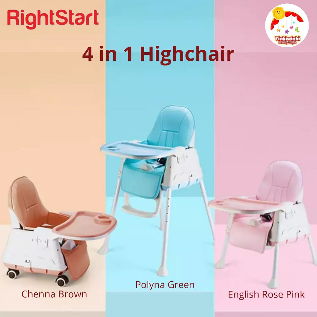 PROMO Price!!! New RIGHT START 4 IN 1 HIGHCHAIR KURSI MAKAN BAYI