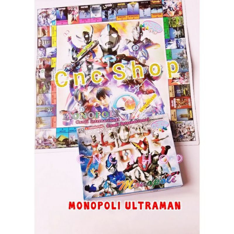 Mainan Monopoli Ultraman / Boboiboy + Ludo Ular Tangga mainan jadul