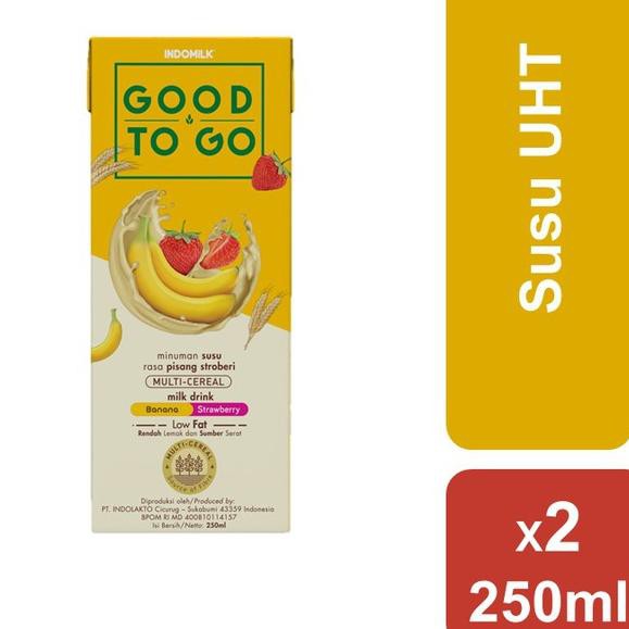 

NEW YEAR SALE!! Indomilk Susu UHT Good To Go Banana Berry 250ml x2