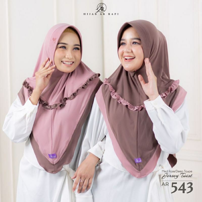 Hijab jilbab arrafi AR 543 bergo instan terbaru 2021 kerudung wanita cantik Arrafi ORI