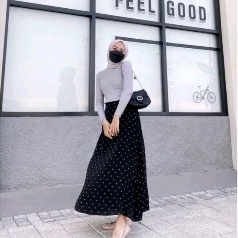 POLKA SKIRT/ROK POLKADOT/ROK WANITA-2