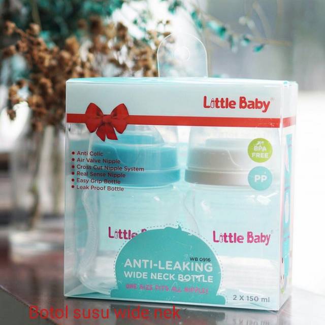 Wide Neck Bottle Cittele Baby Anti Leaking  2 x 150ml s1