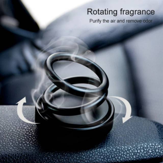 (TERMURAH!) AROMATHERAPY HUMIDIFIER CAR PARFUM MOBIL SUSPENSI DOUBLE RING ROTATION DIFFUSER